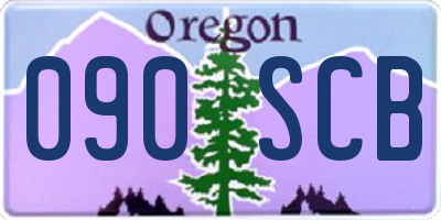 OR license plate 090SCB