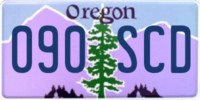 OR license plate 090SCD