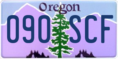 OR license plate 090SCF