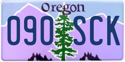 OR license plate 090SCK