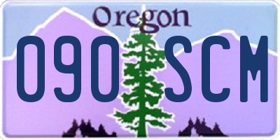 OR license plate 090SCM