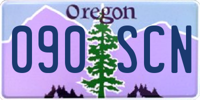 OR license plate 090SCN
