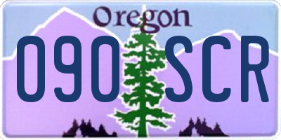 OR license plate 090SCR