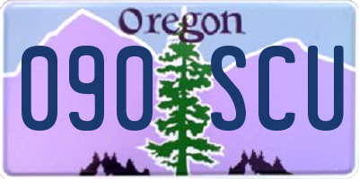 OR license plate 090SCU