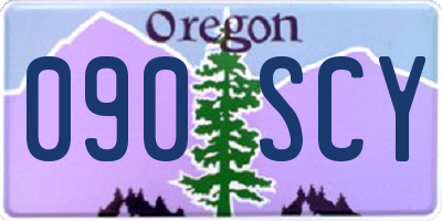 OR license plate 090SCY