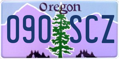 OR license plate 090SCZ