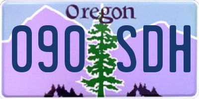 OR license plate 090SDH