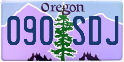OR license plate 090SDJ