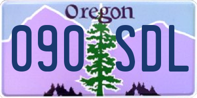 OR license plate 090SDL