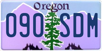 OR license plate 090SDM