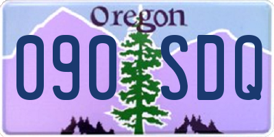 OR license plate 090SDQ