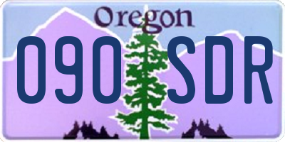 OR license plate 090SDR