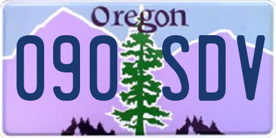 OR license plate 090SDV