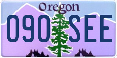 OR license plate 090SEE