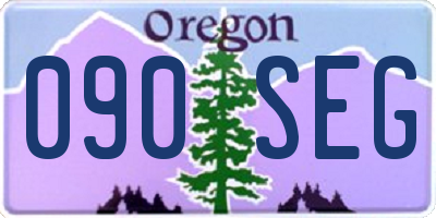 OR license plate 090SEG