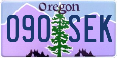 OR license plate 090SEK