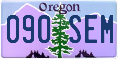OR license plate 090SEM