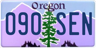 OR license plate 090SEN
