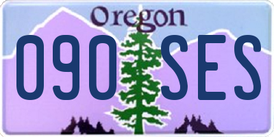 OR license plate 090SES
