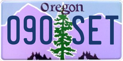 OR license plate 090SET