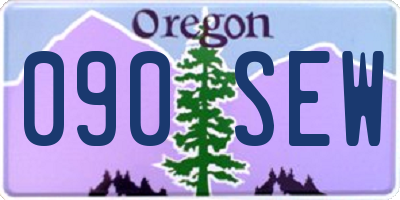 OR license plate 090SEW