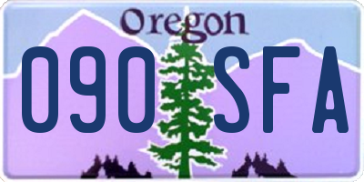 OR license plate 090SFA