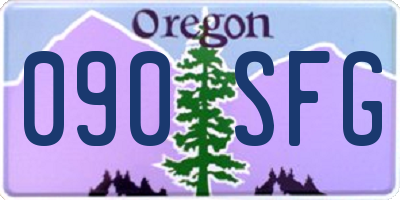 OR license plate 090SFG