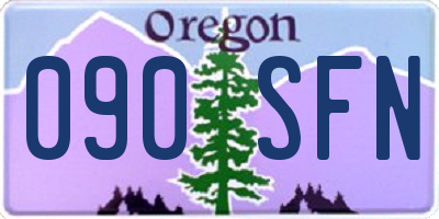 OR license plate 090SFN