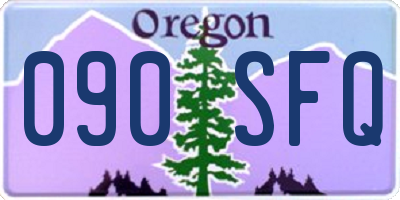 OR license plate 090SFQ