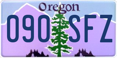 OR license plate 090SFZ