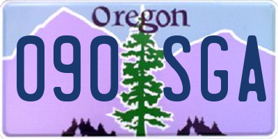 OR license plate 090SGA