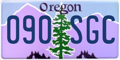 OR license plate 090SGC