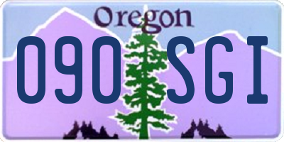 OR license plate 090SGI