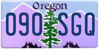 OR license plate 090SGQ