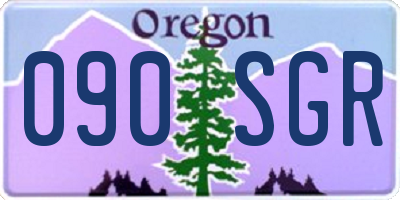 OR license plate 090SGR