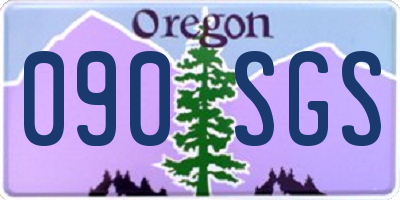 OR license plate 090SGS