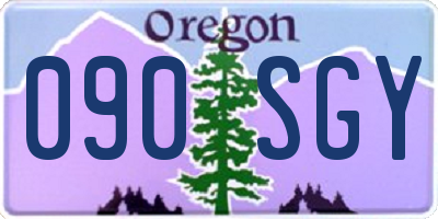 OR license plate 090SGY