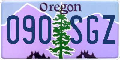 OR license plate 090SGZ