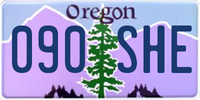 OR license plate 090SHE