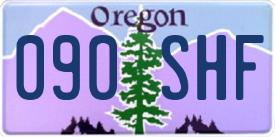 OR license plate 090SHF