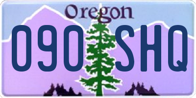 OR license plate 090SHQ