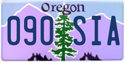 OR license plate 090SIA