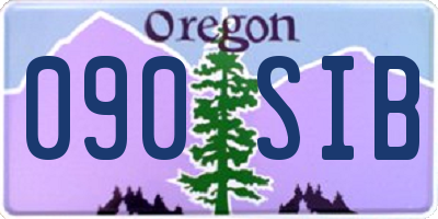 OR license plate 090SIB