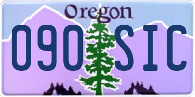 OR license plate 090SIC