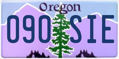 OR license plate 090SIE