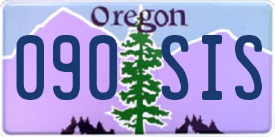 OR license plate 090SIS