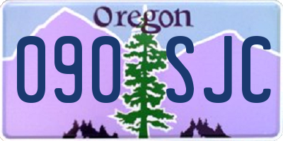 OR license plate 090SJC