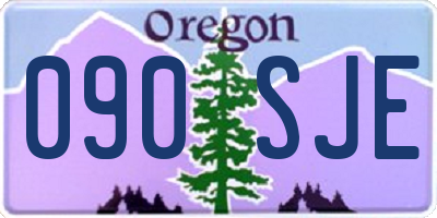 OR license plate 090SJE