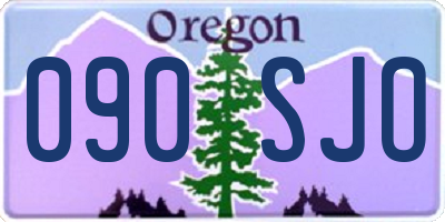 OR license plate 090SJO