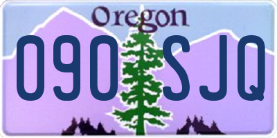 OR license plate 090SJQ